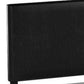 Shirin Full Size Bed Wood Nailhead Trim Upholstered Headboard Black By Casagear Home BM311842