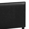 Shirin King Size Bed Wood Nailhead Trim Upholstered Headboard Black By Casagear Home BM311843