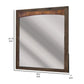 Berry 37 x 38 Inch Dresser Mirror Square Copper and Brown Wood Finish By Casagear Home BM311854