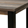 Pola 65 Inch Dining Table Rectangular Top Transitional Gray Brown Wood By Casagear Home BM311862