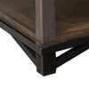 Pola 45 Inch Coffee Table Square Lower Shelf Transitional Gray Brown Wood By Casagear Home BM311864