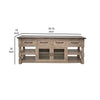 Nite 79 Inch TV Entertainment Console 4 Drawers 2 Glass Doors Brown Wood By Casagear Home BM311878