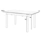 Ana 47-59 Inch Extendable Dining Table Smooth Gray Sintered Stone Black By Casagear Home BM311893