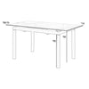 Ana 47-59 Inch Extendable Dining Table Smooth Gray Sintered Stone Black By Casagear Home BM311893