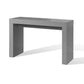 Libi 47 Inch Console Table Minimalist Rectangular Top Lacquered Gray By Casagear Home BM311920