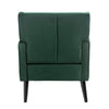 Kine 31 Inch Accent Armchair Splayed Legs Wood Green Fabric Upholstery By Casagear Home BM311968