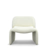 33 Inch Accent Chair Gold Buttons Winged Back Off White Upholstery By Casagear Home BM312009