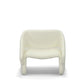 33 Inch Accent Chair Gold Buttons Winged Back Off White Upholstery By Casagear Home BM312009