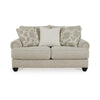 Asen 71 Inch Loveseat with 3 Accent Pillows Roll Arms Polyester Beige By Casagear Home BM312016