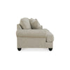 Asen 71 Inch Loveseat with 3 Accent Pillows Roll Arms Polyester Beige By Casagear Home BM312016