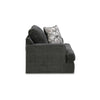 Henly 51 Inch Accent Chair 1 Pillow Oversized Loose Seat Gray Polyester By Casagear Home BM312023