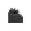 Henly 96 Inch Sofa Oversized 4 Accent Pillows Soft Gray Polyester By Casagear Home BM312025