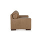 Aida 70 Inch Loveseat Oversized Attached Cushions Plush Brown Leather By Casagear Home BM312046