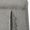 25 Inch Dining Side Chair Gray Linen Fabric Upholstery Skirted Parsons By Casagear Home BM312074