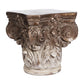 18 Inch Corinthian Cap Pedestal 2 Tone Gold and White Finished Magnesium By Casagear Home BM312089