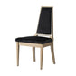 23 Inch Side Dining Chair Black Soft Velvet Upholstery Beige Rubberwood By Casagear Home BM312090