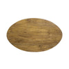 39 Inch Coffee Table Oval Mango Wood Top Angled Iron Legs Rustic Brown By Casagear Home BM312098