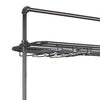 59 Inch Bar Table with Hanging Rack Sand Black Metal Natural Brown Wood By Casagear Home BM312137