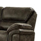 Tred 81 Inch Power Recliner Loveseat, Pillow Armrest, Brown Faux Leather By Casagear Home