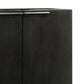 59 Inch Buffet Cabinet Console Transitional 3 Doors Antique Black Wood By Casagear Home BM312193