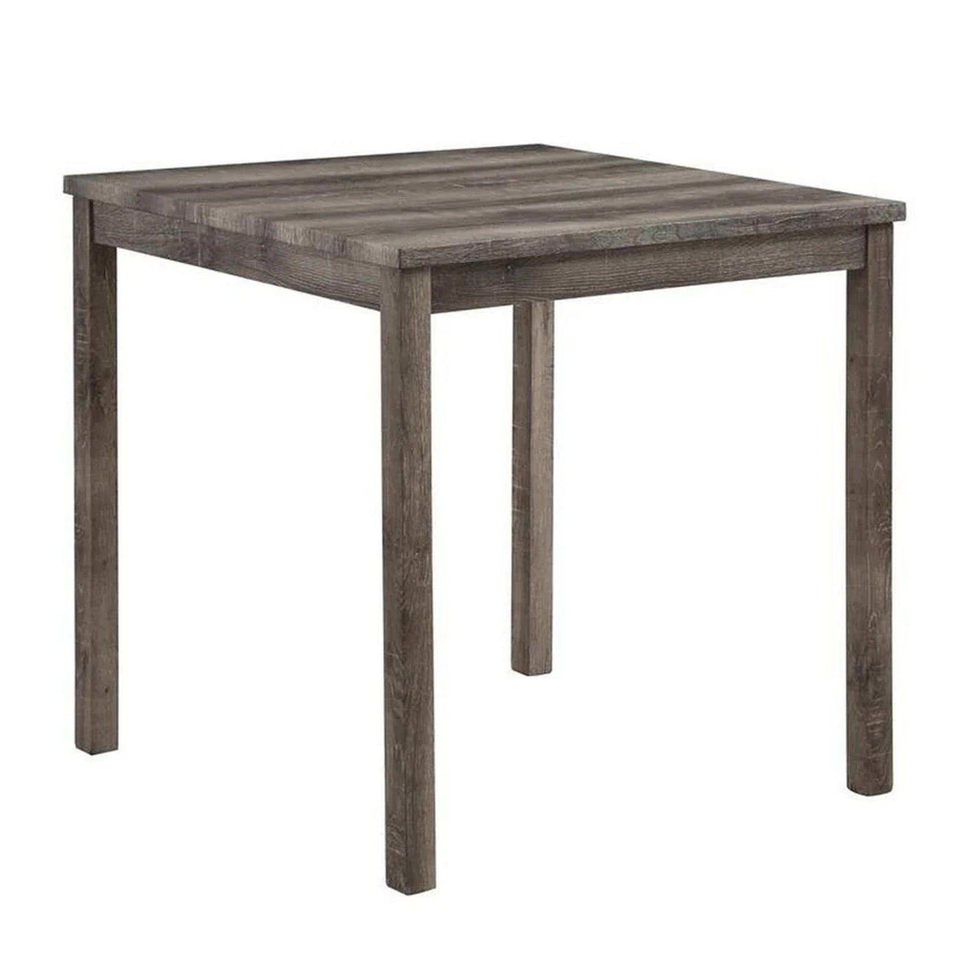 5 Piece Counter Height Table Set with 4 Stools Beige Fabric Gray Wood By Casagear Home BM312199