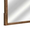 Olum 38 x 38 Dresser Mirror Square Shape Mango Wood Natural Brown Finish By Casagear Home BM312204