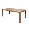 Maze 79 Inch Dining Table Simplistic Wood Frame Natural Brown Mango Wood By Casagear Home BM312212