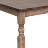 Nite 79 Inch Dining Table Rectangular Top Turned Legs Wood Taupe Brown By Casagear Home BM312226