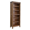 Olum 79 Inch Tall Bookcase, 6 Open Shelves, Solid Mango Wood Frame, Brown By Casagear Home