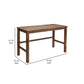 Olum 51 Inch Desk Rectangular Top Solid Mango Wood Frame Towny Brown By Casagear Home BM312236