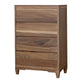 Neuv 53 Inch Tall Dresser Chest, 4 Drawers, Natural Brown Solid Mango Wood By Casagear Home