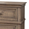 Riel 68 Inch Dresser 6 Drawers Metal Handles Solid Wood Sandy Brown By Casagear Home BM312243