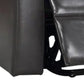 Evans 37 Inch Recliner Chair Power Lift Cupholders Gray Faux Leather By Casagear Home BM312353