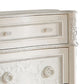 Dorie 54 Inch Wide Dresser 6 Drawers Oval Molded Trim Ivory White Wood By Casagear Home BM312366