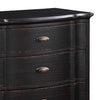 Ola 64 Inch Wide Dresser 6 Drawers Cabriole Legs French Style Black By Casagear Home BM312369