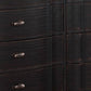 Ola 64 Inch Wide Dresser 6 Drawers Cabriole Legs French Style Black By Casagear Home BM312369