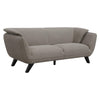 Naeli 86 Inch Sofa, Compact Modern Design, Plush Brown Linen Upholstery By Casagear Home