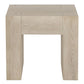 Elsa 24 Inch End Table Square Dovetail Details Meadow White Cracked Oak By Casagear Home BM312469