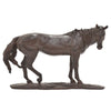 Refi 14 Inch Horse Statuette Figurine Modern Style Sculpture Brown Resin By Casagear Home BM312500