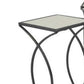 Rikki Plant Stand Table Set of 3 Curved Base Modern Black Finished Metal By Casagear Home BM312526