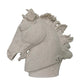 25 Inch Horse Head Figurine Statuette Lifelike Design White Resin By Casagear Home BM312544