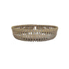 Set of 3 Decorative Baskets Varying Sizes Brown Natural Bamboo Fiber By Casagear Home BM312551