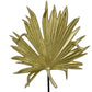 Menny 21 Inch Palm Leaf Resin Decorative Sculpture Resin Gold Finish By Casagear Home BM312590