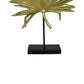 Menny 21 Inch Palm Leaf Resin Decorative Sculpture Resin Gold Finish By Casagear Home BM312590