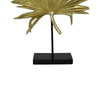 Menny 21 Inch Palm Leaf Resin Decorative Sculpture Resin Gold Finish By Casagear Home BM312590