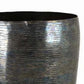 32 Inch Metal Vase Tumbler Shape Narrow Base Multicolored Glossy Finish By Casagear Home BM312651