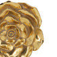 Dazzle 7 8 Inch Rose Wall Accent 3 Dimensional Set of 2 Gold Resin By Casagear Home BM312724