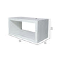 18 Inch Rectangular Wall Shelf Acacia Wood Frame White Washed Finish By Casagear Home BM312734