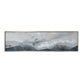 20 x 71 Framed Handpainted Wall Art Landscape Abstract Design Soft Gray By Casagear Home BM312753