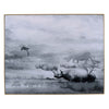 49 x 59 Framed Wall Art Foggy Waterscape Print Modern Gray White Black By Casagear Home BM312790